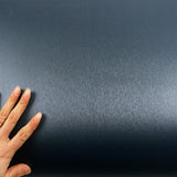 ROSEROSA Peel and Stick Brushed Faux Metal Architectural Film Self-Adhesive Vinyl Film Wallpaper Door Wrap Counter Top Border Mirror Molding Trim ED142