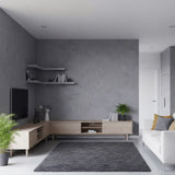 ROSEROSA Peel and Stick Faux Concrete Architectural Film Self-adhesive Vinyl Film Wallpaper Door Wrap Counter Top Border Mirror Molding Trim DM224