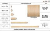 ROSEROSA Peel and Stick Faux Wood Contact Paper Self-Adhesive Wallpaper Door Wrap Countertop Moulding Trim DW104