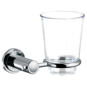ECKOREA® Polished Chrome Tumbler Holder ECK-205C, Tumbler Included, Durable Zinc Alloy, Wall-Mounted, Screw-in