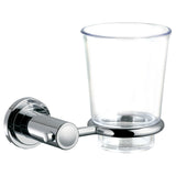 ECKOREA® Polished Chrome Tumbler Holder ECK-205C, Tumbler Included, Durable Zinc Alloy, Wall-Mounted, Screw-in