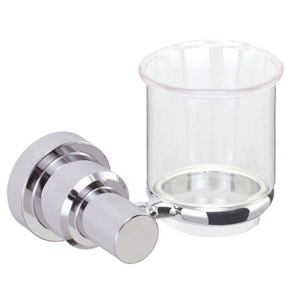 ECKOREA® Polished Chrome Tumbler Holder ECK-210C, Tumbler Included, Durable Zinc Alloy, Wall-Mounted, Screw-in