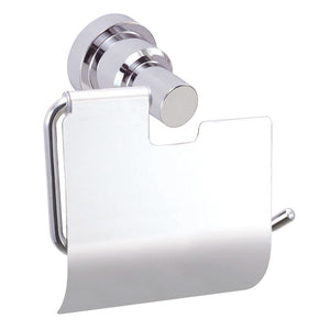 ECKOREA® Polished Chrome Toilet Paper Holder ECK-210H, Durable Stainless Steel & Zinc Alloy, Wall-Mounted, Screw-in