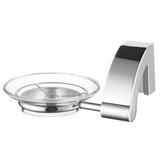 ECKOREA® Polished Chrome Soap Dish Holder ECK-260B, Soap Dish Included, Durable Zinc Alloy, Wall-Mounted, Screw-in