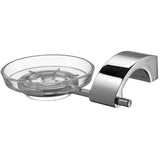 ECKOREA® Polished Chrome Soap Dish Holder ECK-270B, Soap Dish Included, Durable Zinc Alloy, Wall-Mounted, Screw-in