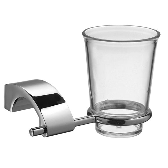 ECKOREA® Polished Chrome Tumbler Holder ECK-270C, Tumbler Included, Durable Zinc Alloy, Wall-Mounted, Screw-in