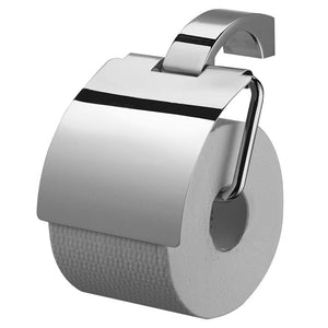 ECKOREA® Polished Chrome Toilet Paper Holder ECK-270H, Durable SUS304 Stainless Steel & Zinc Alloy, Wall-Mounted, Screw-in