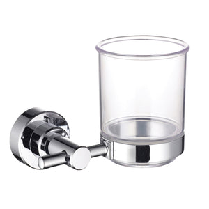 ECKOREA® Polished Chrome Tumbler Holder ECK-280C, Tumbler Included, Durable Zinc Alloy, Wall-Mounted, Screw-in