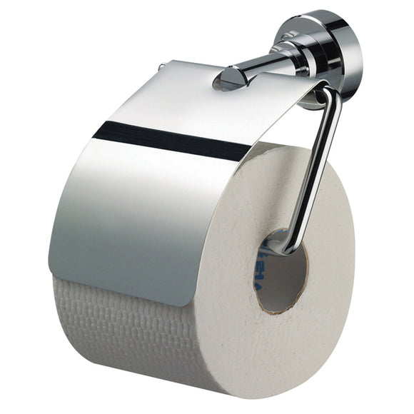 ECKOREA® Polished Chrome Toilet Paper Holder ECK-280H, Durable SUS304 Stainless Steel & Zinc Alloy, Wall-Mounted, Screw-in