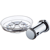 ECKOREA® Polished Chrome Soap Dish Holder ECK-300B, Soap Dish Included, Durable Zinc Alloy, Wall-Mounted, Screw-in