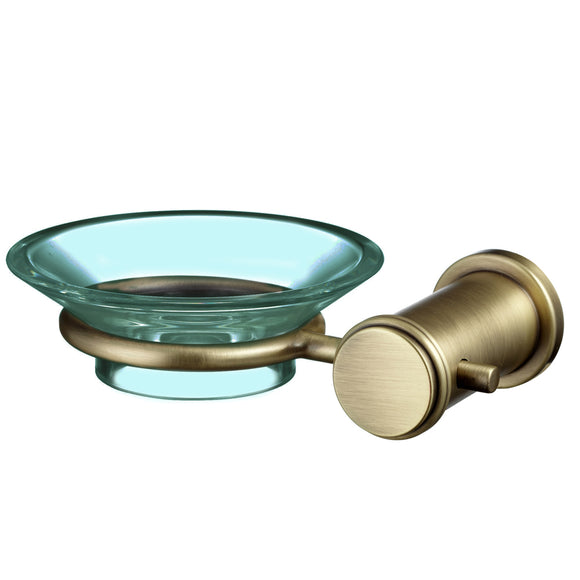 ECKOREA® Hair Line Bronze Soap Dish Holder ECK-300B-BZ, Soap Dish Included, Durable Zinc Alloy, Wall-Mounted, Screw-in