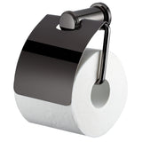 ECKOREA® Polished Black Pearl Toilet Paper Holder ECK-300H-BP, Durable SUS304 Stainless Steel & Zinc Alloy, Wall-Mounted, Screw-in