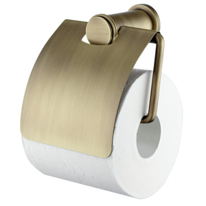 ECKOREA® Haire Line Bronze Toilet Paper Holder ECK-300H-BZ, Durable SUS304 Stainless Steel & Zinc Alloy, Wall-Mounted, Screw-in