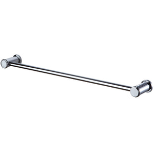 ECKOREA® 22-Inch Polished Chrome Towel Bar ECK-300S, Durable SUS304 Stainless Steel & Zinc Alloy, Wall-Mounted, Screw-in