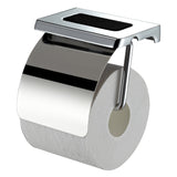 ECKOREA® Polished Chrome Toilet Paper Holder ECK-330H, Durable SUS304 Stainless Steel & Zinc Alloy, Wall-Mounted, Screw-in