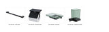 ECKOREA® Matte Black Tumbler Holder ECK-405C-BK, Tumbler Included, Durable Zinc Alloy, Wall-Mounted, Screw-in