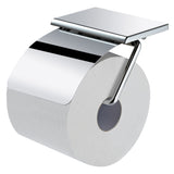 ECKOREA® Polished Chrome Toilet Paper Holder ECK-405H, Durable SUS304 Stainless Steel & Zinc Alloy, Wall-Mounted, Screw-in