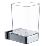 ECKOREA® Polished Chrome Tumbler Holder ECK-700C, Tumbler Included, Durable Zinc Alloy, Wall-Mounted, Screw-in