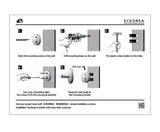 ECKOREA® Matte Black Toilet Paper Holder ECK-405H-BK, Durable SUS304 Stainless Steel & Zinc Alloy, Wall-Mounted, Screw-in