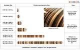 ROSEROSA Peel and Stick Faux Glossy Wood Contact Paper Self-Adhesive Wallpaper Door Wrap Countertop Moulding Trim EH146