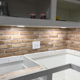 ROSEROSA Peel and Stick PVC Faux Brick Self-Adhesive Wallpaper Covering Counter Top GM726