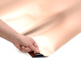 ROSEROSA Peel and Stick Faux Stainless Steel Contact Paper Self-Adhesive Wallpaper Door Wrap Countertop Moulding Trim HL243