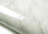 ROSEROSA Peel and Stick PVC Marble Self-adhesive Wallpaper Covering Counter Top Carrara Marble PGS4133