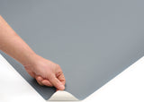 ROSEROSA Peel and Stick PVC Solid Self-adhesive Wallpaper Covering Counter Top Blue Gray KS426L