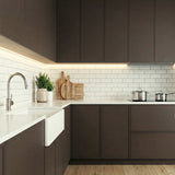 ROSEROSA Peel and Stick Solid Matt Architectural Film Self-adhesive Wallpaper Door Wrap Counter Top Border Mirror Molding Trim KS484