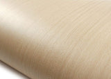 ROSEROSA Peel and Stick Faux Beech Wood Architectural Film Self-Adhesive Vinyl Film Wallpaper Door Wrap Counter Top Border Mirror Molding Trim KW050