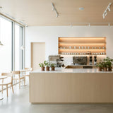 ROSEROSA Peel and Stick Faux Beech Wood Architectural Film Self-Adhesive Vinyl Film Wallpaper Door Wrap Counter Top Border Mirror Molding Trim KW050