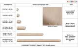 ROSEROSA Peel and Stick Premium Faux Wood Contact Paper Self-Adhesive Wallpaper Door Wrap Countertop Moulding Trim KW315