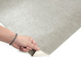 ROSEROSA Peel and Stick Faux Concrete Contact Paper Self-Adhesive Wallpaper Door Wrap Countertop Moulding Trim LW450