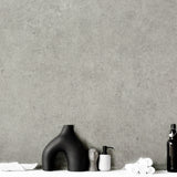 ROSEROSA Peel and Stick Faux Concrete Contact Paper Self-Adhesive Wallpaper Door Wrap Countertop Moulding Trim LW450