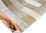 ROSEROSA Peel and Stick PVC Faux Wood Self-adhesive Wallpaper Covering Counter Top LW451