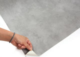 ROSEROSA Peel and Stick Faux Concrete Contact Paper Self-Adhesive Wallpaper Door Wrap Countertop Moulding Trim LW821