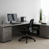 ROSEROSA Peel and Stick Faux Concrete Architectural Film Self-adhesive Vinyl Film Wallpaper Door Wrap Counter Top Border Mirror Molding Trim LW822