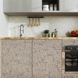 ROSEROSA Peel and Stick Premium Faux Fabric Contact Paper Self-Adhesive Wallpaper Door Wrap Countertop Moulding Trim LW862