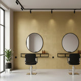 ROSEROSA Peel and Stick Brushed Faux Metal Contact Paper Self-Adhesive Wallpaper Door Wrap Counter Top Border Mirror Molding Trim MG237