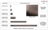 ROSEROSA Peel and Stick Faux Rust Metal Contactpaper Self-Adhesive Wallpaper Door Wrap Countertop Moulding Trim MG265