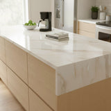 ROSEROSA Peel and Stick Glossy Faux Marble Contact Paper Self-Adhesive Wallpaper Door Wrap Counter Top Border Mirror Molding Trim NI987