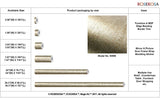 ROSEROSA Peel and Stick PVC Faux Metal Self-Adhesive Wallpaper Covering Counter Top Contact Paper NI996