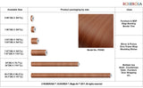 ROSEROSA Peel and Stick Natural Faux Wood Contactpaper Self-Adhesive Wallpaper Door Wrap Countertop Moulding Trim PG565