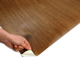 ROSEROSA Peel and Stick Natural Faux Wood Contactpaper Self-Adhesive Wallpaper Door Wrap Countertop Moulding Trim PG606