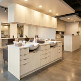 ROSEROSA Peel and Stick Natural Faux Wood Architectural Film Self-adhesive Wallpaper Door Wrap Counter Top Border Mirror Molding Trim PG648