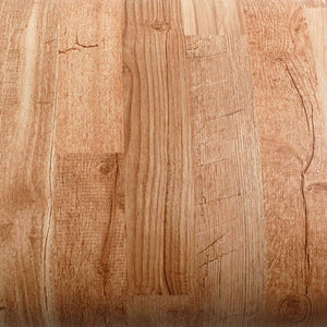 ROSEROSA Peel and Stick PVC Wood Self-Adhesive Wallpaper Covering Counter Top Slice Wood PF684
