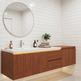 ROSEROSA Peel and Stick Natural Faux Wood Architectural Film Self-adhesive Wallpaper Door Wrap Counter Top Border Mirror Molding Trim PG718