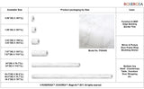 ROSEROSA Peel and Stick Faux Glossy Marble Contact Paper Self-Adhesive Wallpaper Door Wrap Countertop Moulding Trim PGS408
