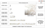 ROSEROSA Peel and Stick Glossy Faux Marble Contact Paper Self-Adhesive Wallpaper Door Wrap Counter Top Mirror Moulding Trim PGS4130