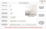 ROSEROSA Peel and Stick Glossy Faux Marble Architectural Film Self-adhesive Wallpaper Door Wrap Counter Top Border Mirror Molding Trim PGS4130